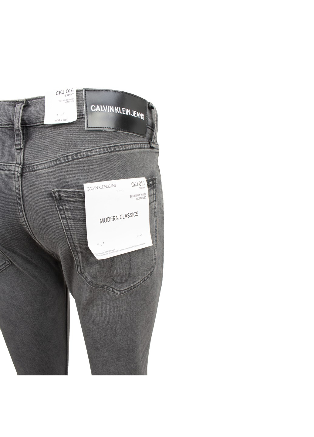 Серые демисезонные брюки Calvin Klein