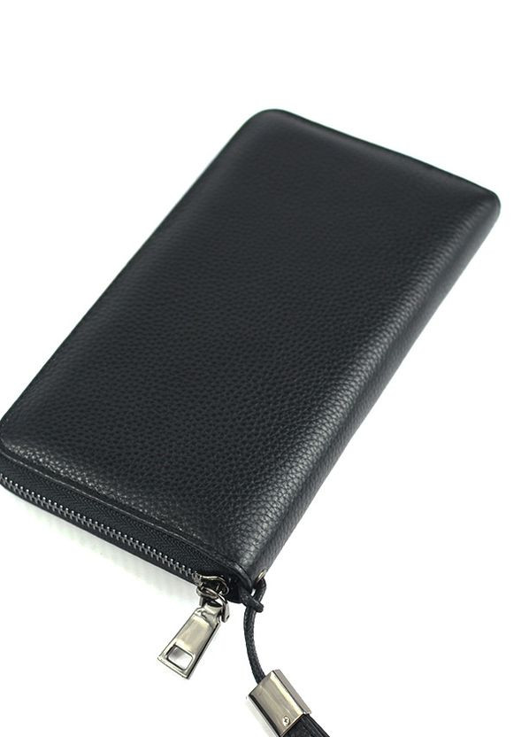 Класичний чоловічий шкіряний клатч гаманець на блискавці, клатч з натуральної шкіри з кистьовою ручкою No Brand (266701145)