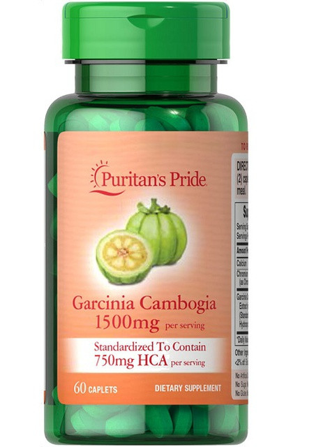 Puritan's Pride Garcinia Cambogia 750 mg 60 Veg Caps Puritans Pride (258596685)