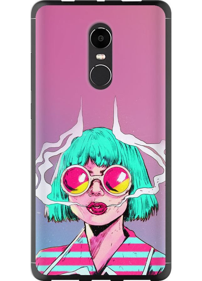 Силиконовый чехол 'Поп арт девушка' для Endorphone Xiaomi Redmi Note 4X (276192456)