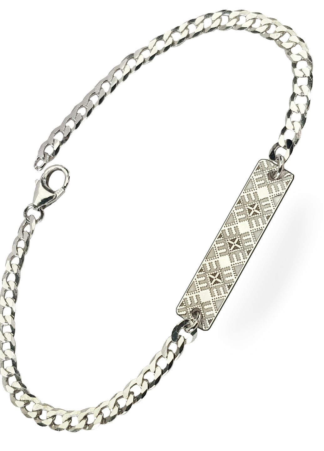 Срібний браслет Вишиванка на ланцюжку «Соняхи» регулюється родоване Family Tree Jewelry Line (266038515)