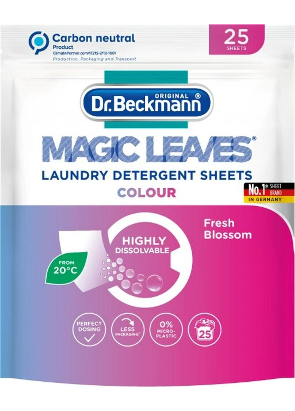 Салфетки для стирки цветных тканей Magic Leaves 25 шт Dr. Beckmann (272790542)