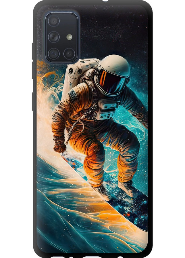 TPU черный чехол 'Сноубордист' для Endorphone Samsung Galaxy A71 2020 A715F (258084153)