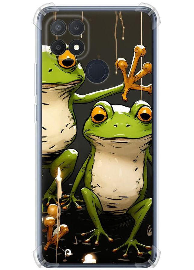 Силіконовий протиударний с посиленими кутами чохол 'Жабки 2' для Endorphone Oppo A15s (266907565)