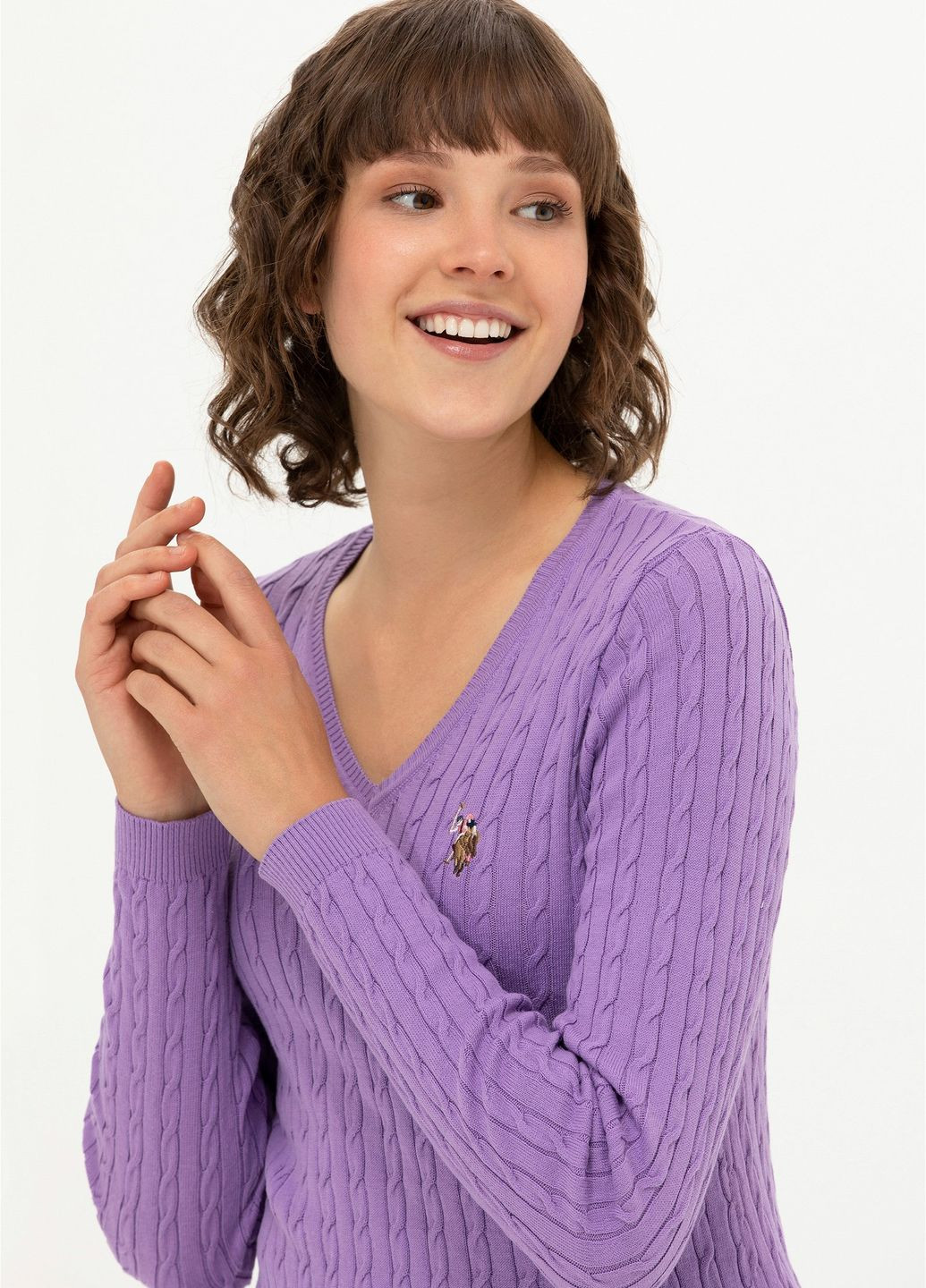 Розовый свитер женский U.S. Polo Assn.