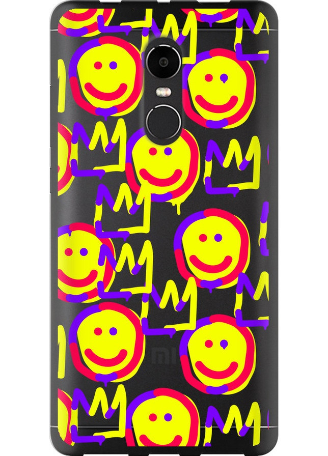 Силиконовый чехол 'Смайлики v2' для Endorphone Xiaomi Redmi Note 4X (258215687)