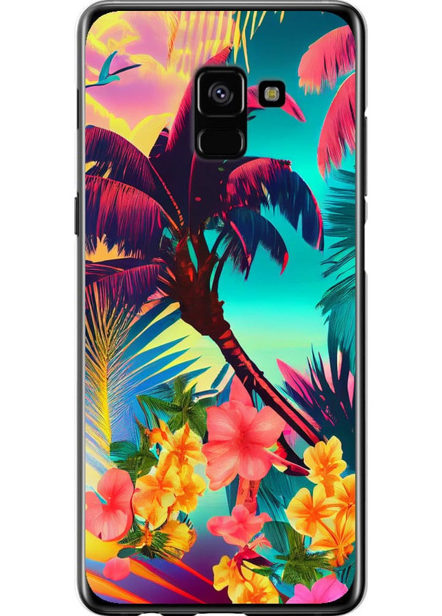 2D пластиковый чехол 'Тропики v2' для Endorphone Samsung Galaxy A8 Plus 2018 A730F (258183392)