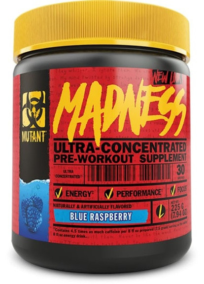Madness 225 g /30 servings/ Blue Raspberry MUTANT (256722389)