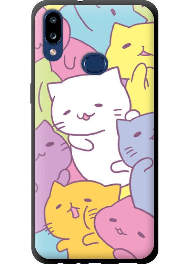 TPU черный чехол 'Котики' для Endorphone Samsung Galaxy A10s A107F (258262885)