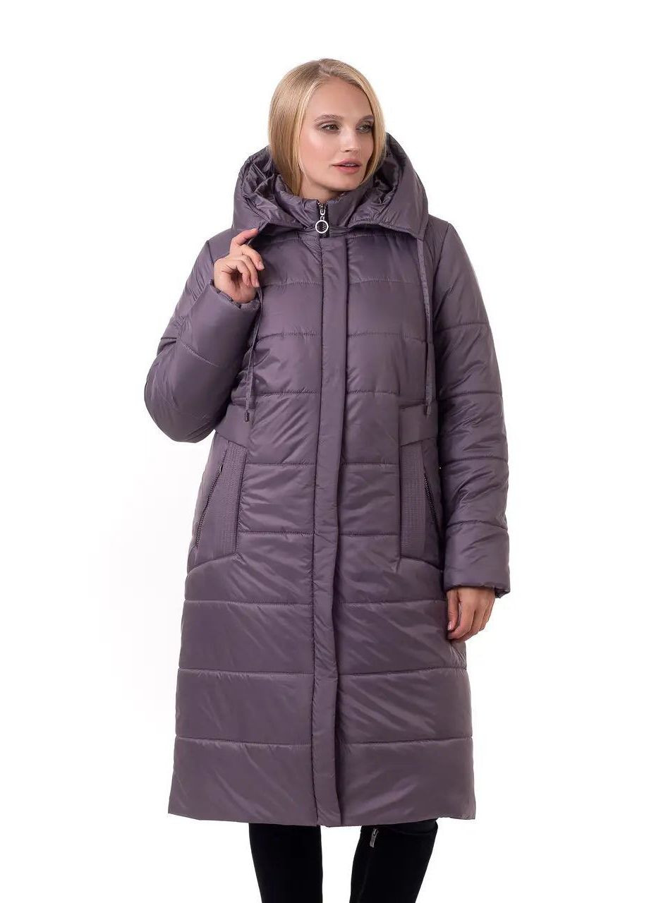 Лілова зимня зимова куртка жіноча великого розміру SK