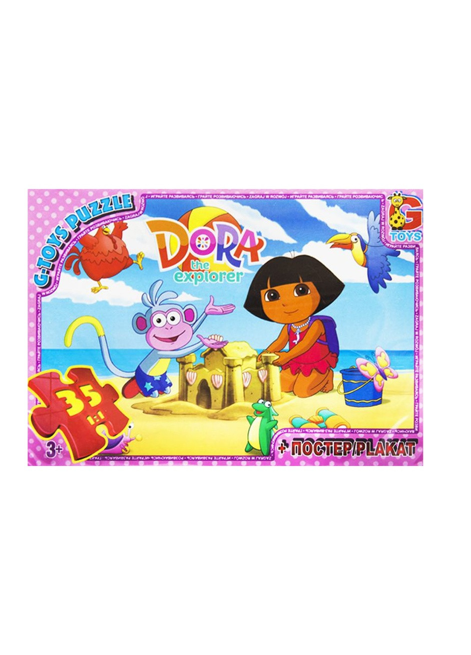 Пазлы из серии "Дора", 35 элементов цвет разноцветный ЦБ-00156192 G-Toys (259465932)