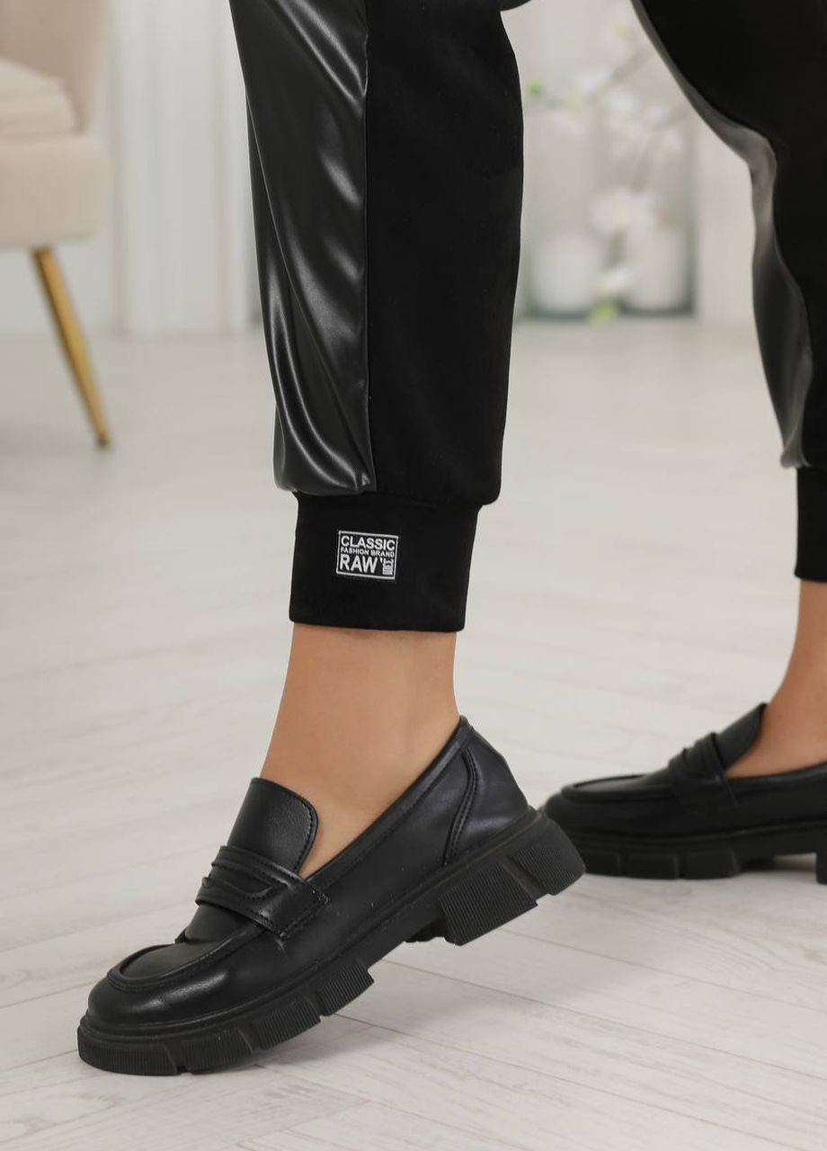 Женские брюки-джогеры черного цвета р.50/52 442703 New Trend (265530382)