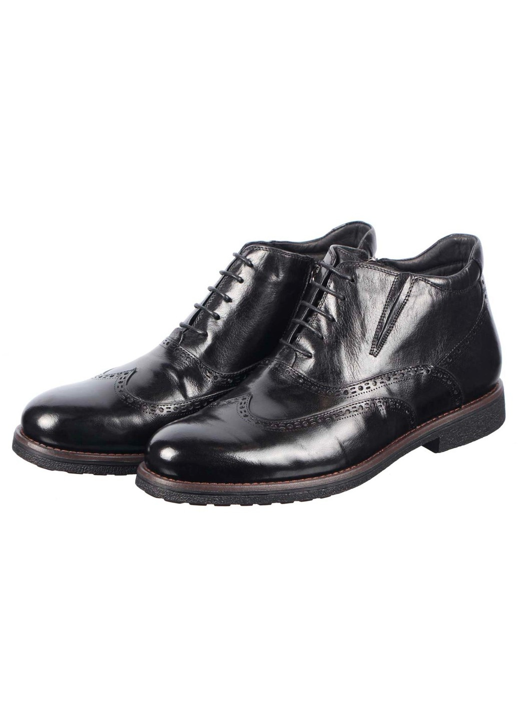 Черные зимние мужские зимние ботинки классические 195355 Bazallini