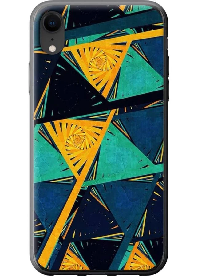 Силіконовий чохол 'Арт, абстракція, жовтий, синій' для Endorphone Apple iPhone XR (276317948)