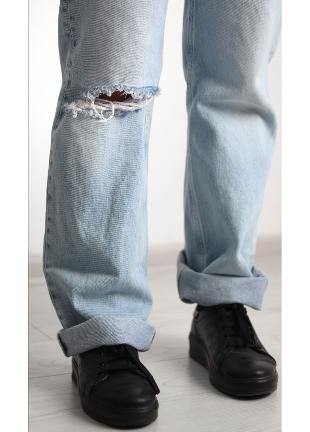 Женские прямые джинсы 90's Straight Hight waist Н&М (55737) 36 Голубые H&M - (258744235)