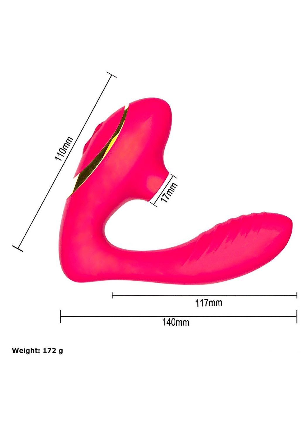 Вакуумно-волновой вибратор прищепка Langsha (258994608)