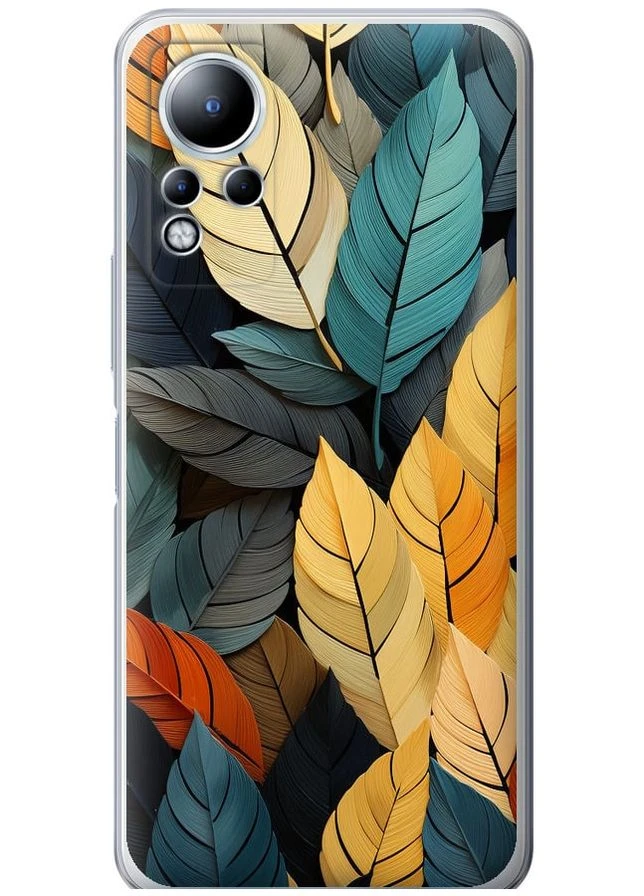 Силіконовий чохол 'Кольорове листя' для Endorphone Infinix Note 12 (265395088)