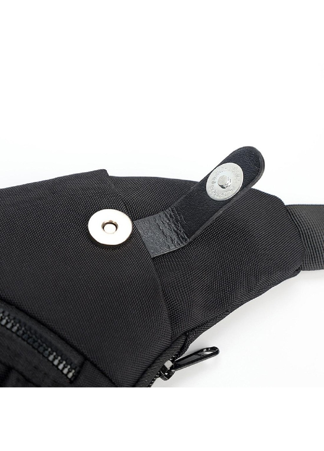 Тонкая текстильная сумка-слинг черного цвета AT09-T-HD-23370A Confident (277963063)