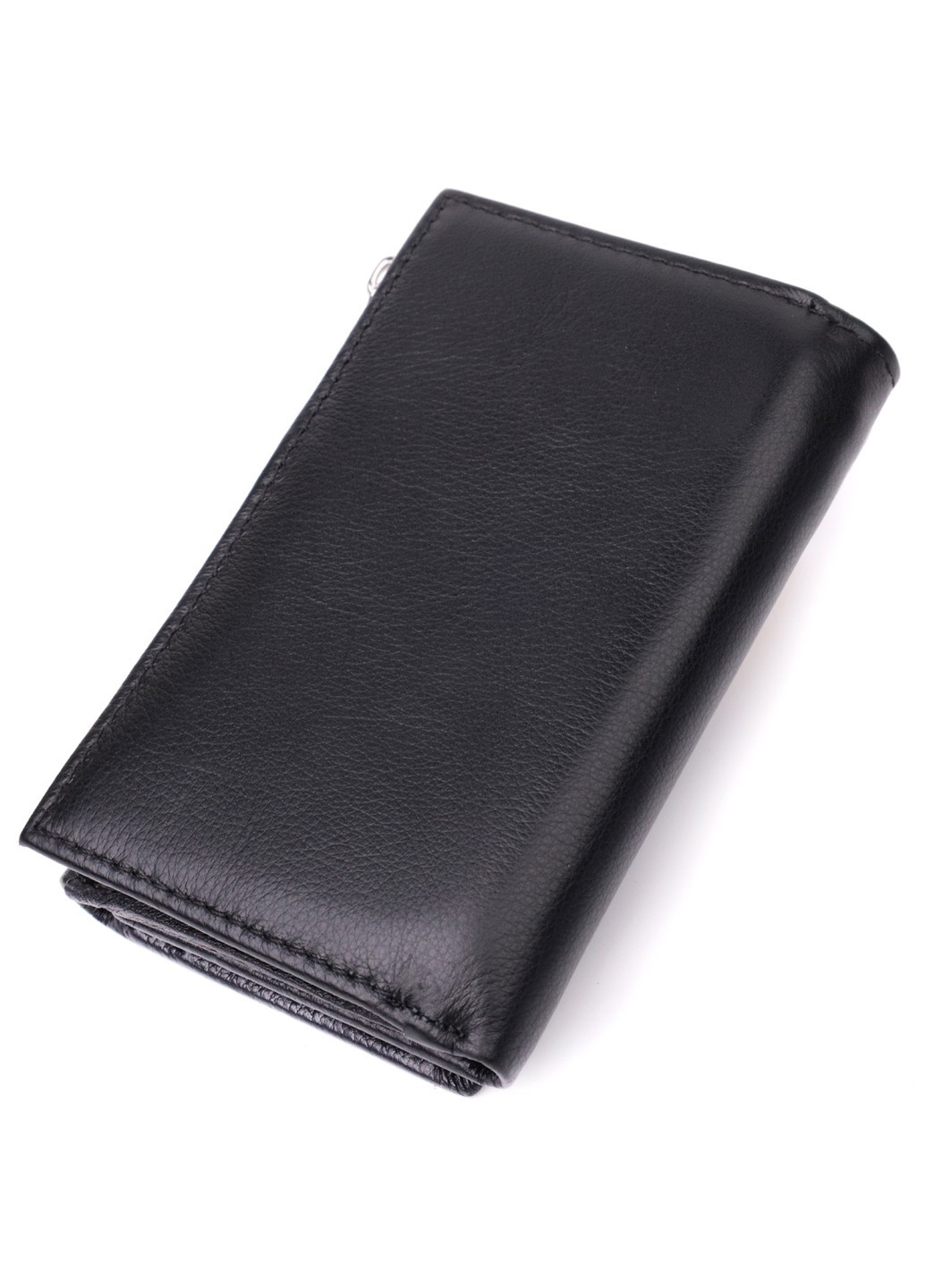 Кожаный женский кошелек в три сложения 22488 Черный st leather (277980499)