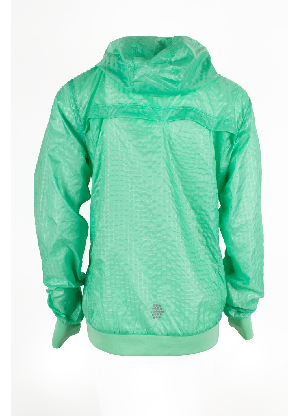Зеленая летняя легкая беговая куртка женская зеленая ian 292388 Crivit