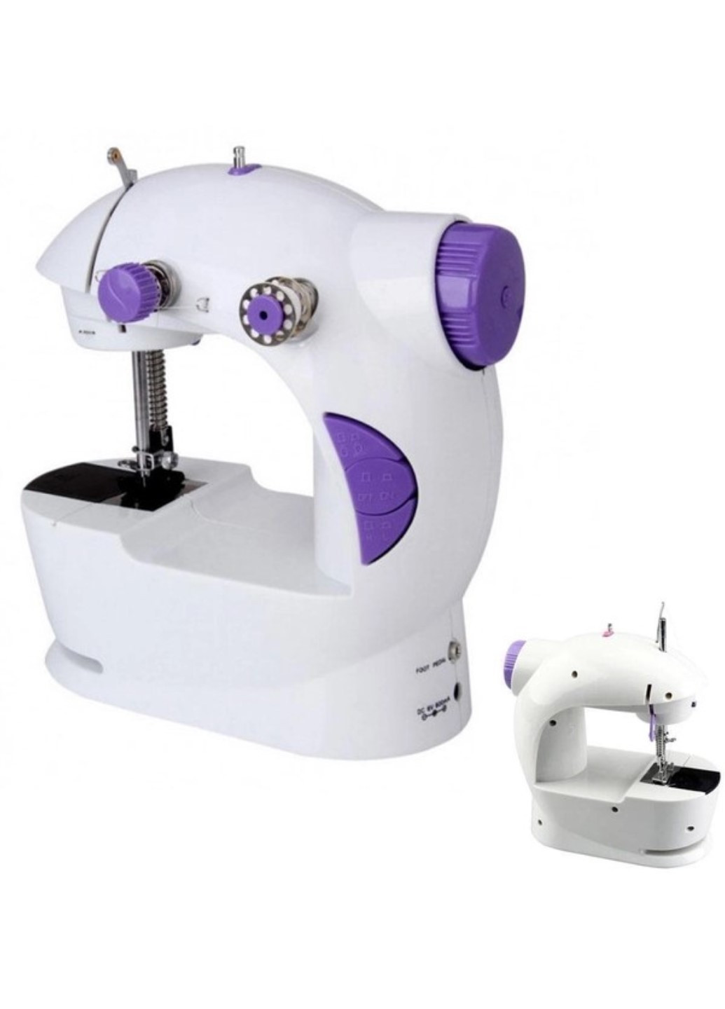 Міні швейна машинка 4 в 1 з педаллю та адаптером Mini Sewing Machine FHSM 201 Francesco Marconi (260479115)