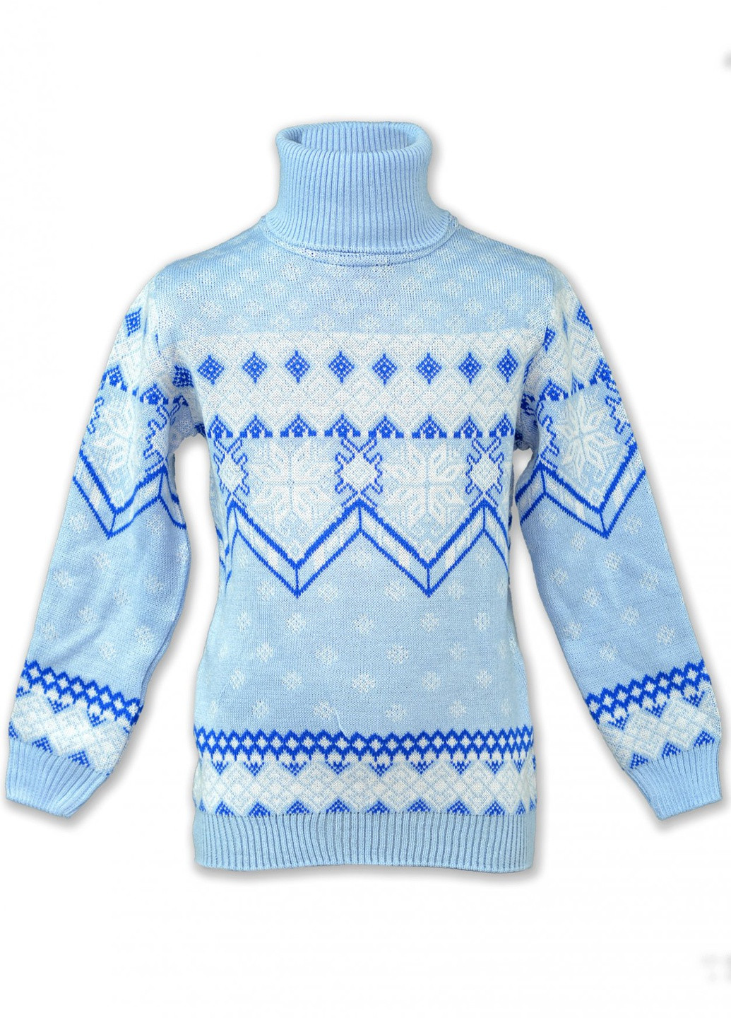 Синий зимний светри светр сніжинки (снежинки)17203-706 Lemanta