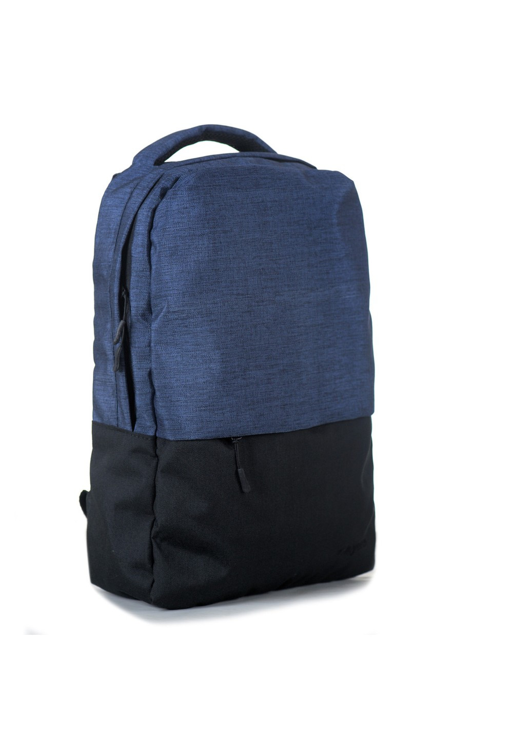 Стильный непромокаемый мужской рюкзак синий с черным с отделением под ноутбук и планшет износостойкий No Brand (258591294)