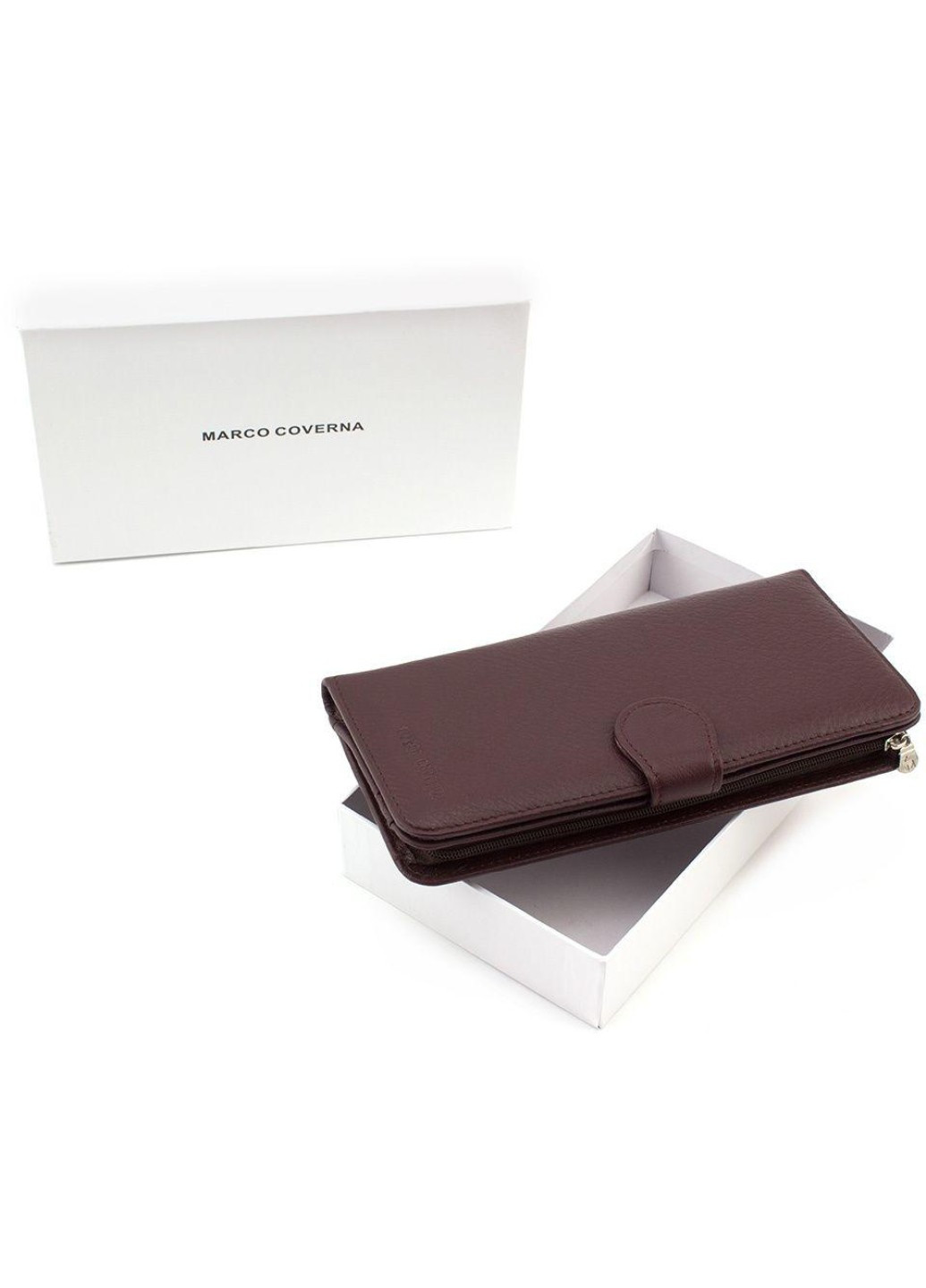 Стильный качественный кожаный кошелек для женщин MC-B031-950-8 (JZ6675) коричневый Marco Coverna (259752577)