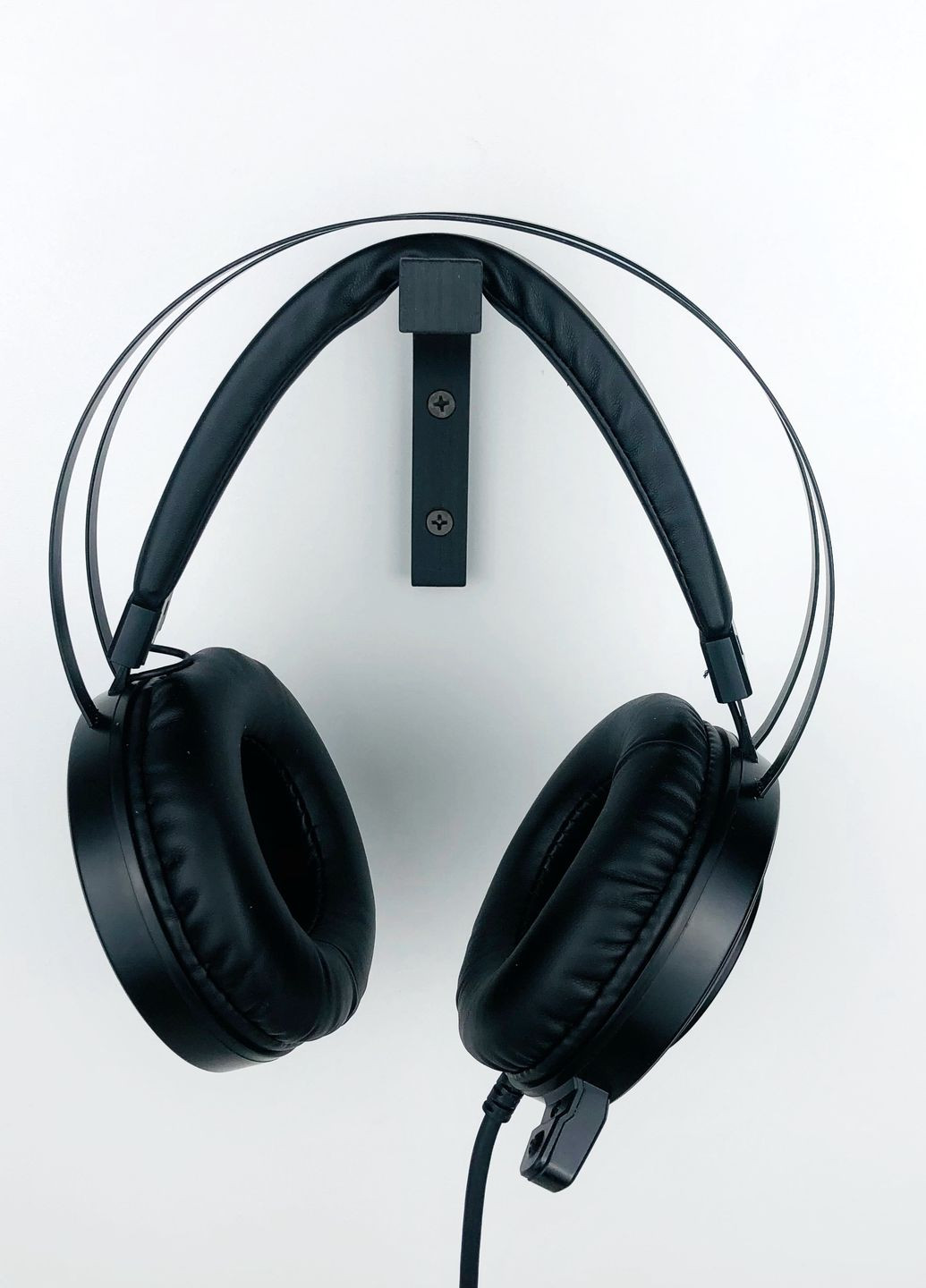 Кронштейн для навушників Тримач для гарнітури Підвіс для навушників Чорний EvenWood (262891643)