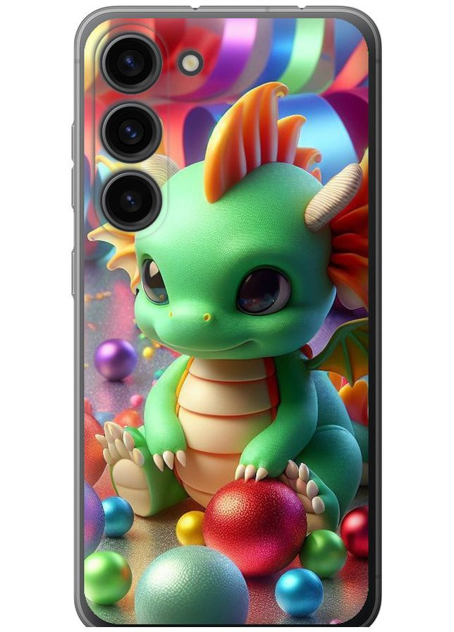 Силиконовый чехол 'Веселый дракончик' для Endorphone Samsung Galaxy S23 (275458343)