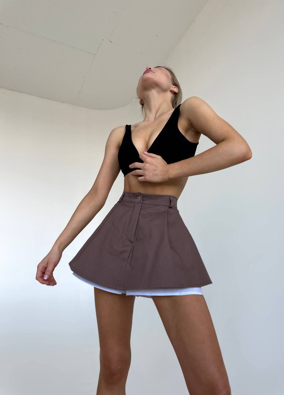 Женская юбка-шорты Коттон No Brand (259215109)
