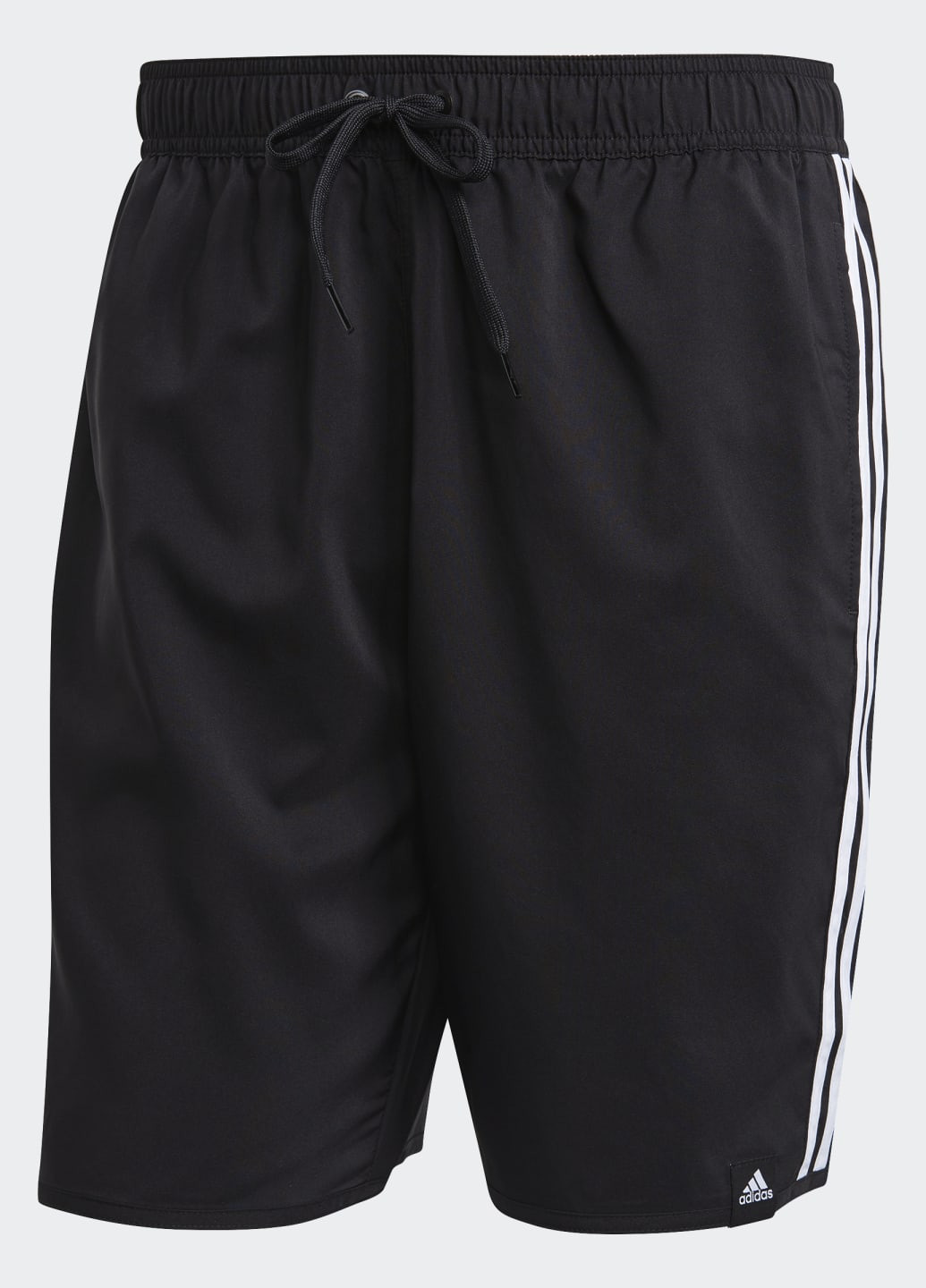 Мужские черные спортивные шорты для плавания classic-length 3-stripes adidas