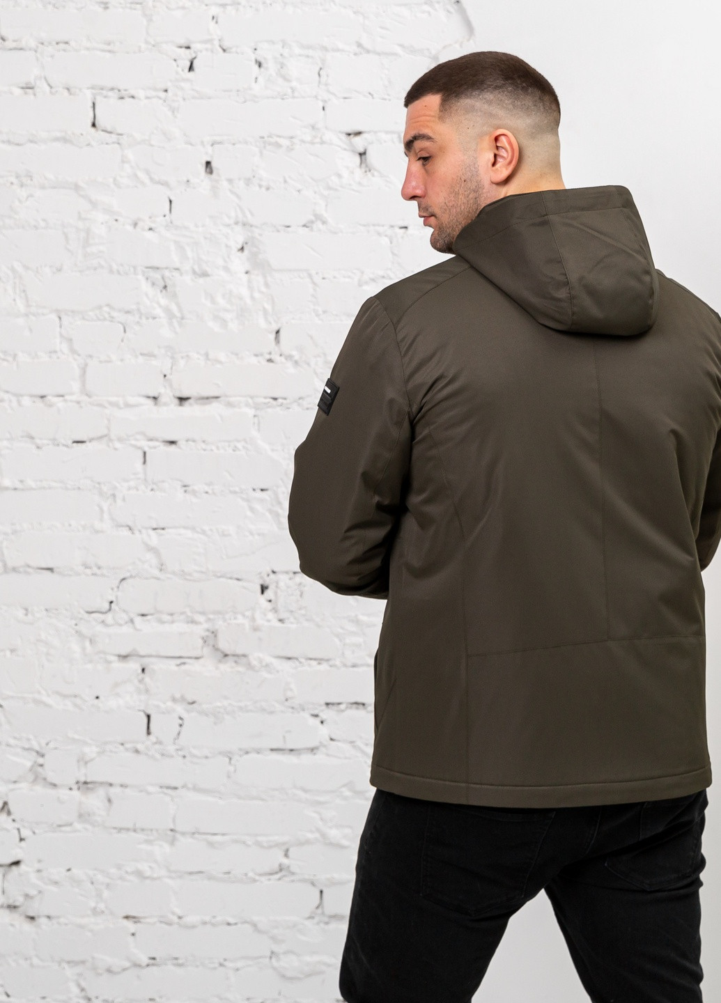 Оливкова (хакі) демісезонна демісезонна куртка чоловіча великого розміру бренд vavalon SK