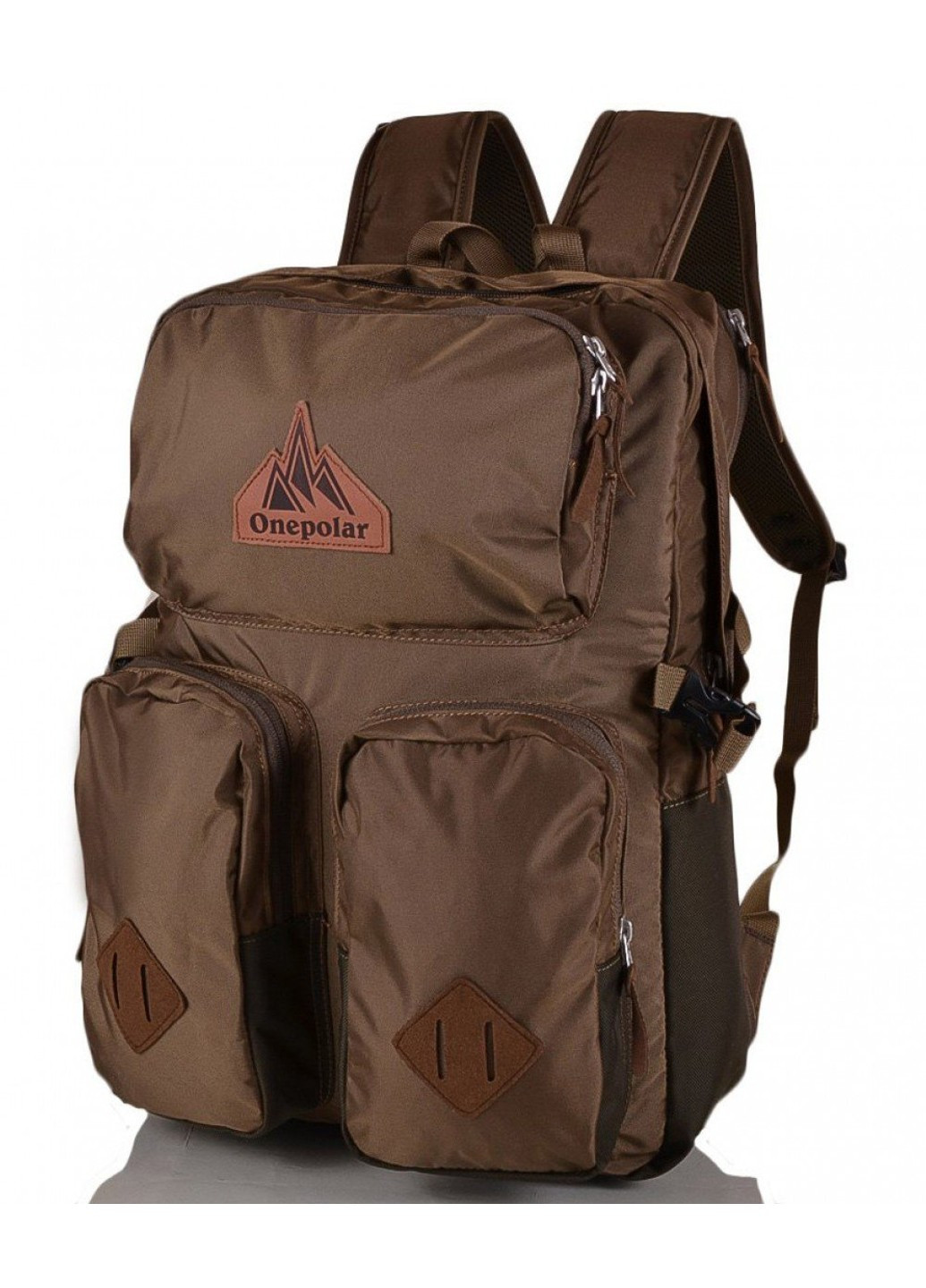 Мужской коричневый рюкзак для ноутбука Onepolar (262976815)