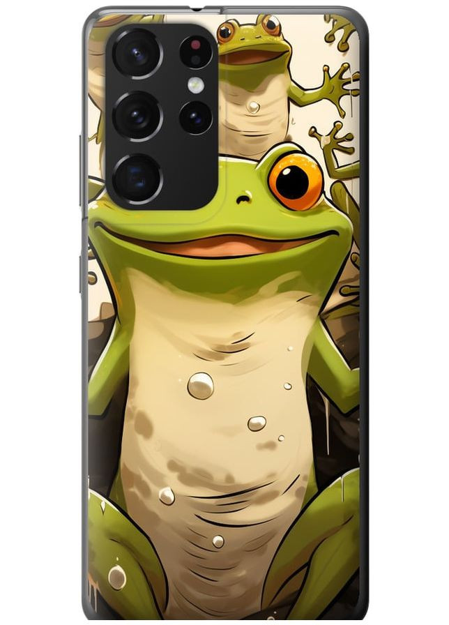 2D пластиковий чохол 'Весела жаба' для Samsung Galaxy S21 Ultra (5G) Endorphone Samsung Galaxy S21 Ultra (5G) (266910590)