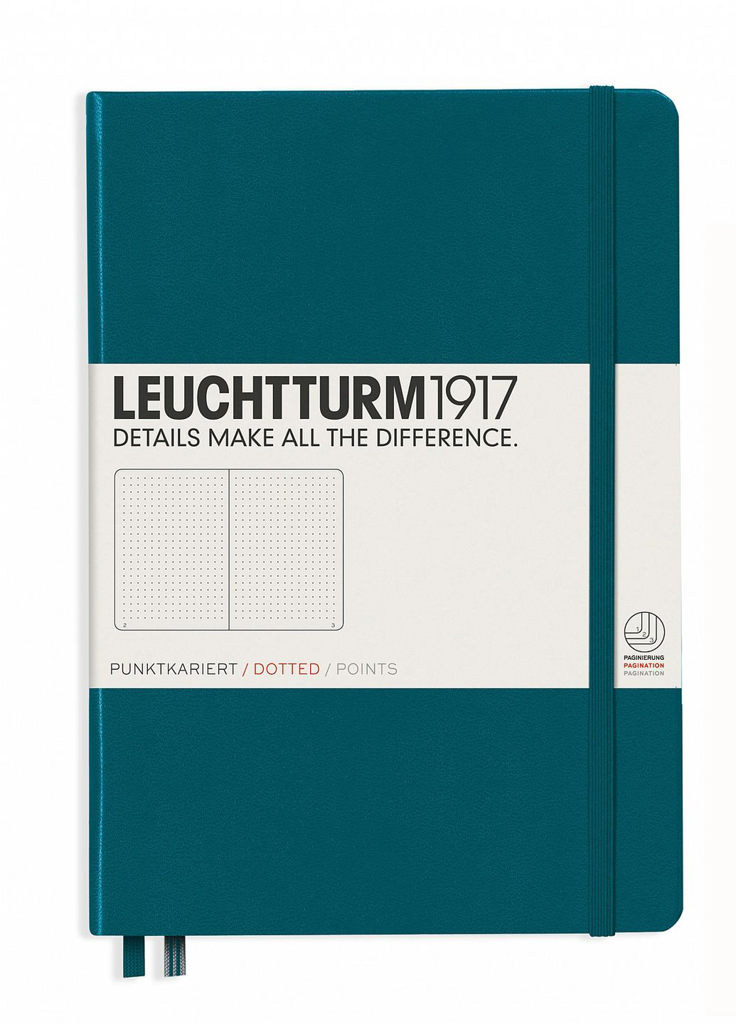 Блокнот Средний, тихоокеанский зеленый, точка Leuchtturm1917 (269901115)