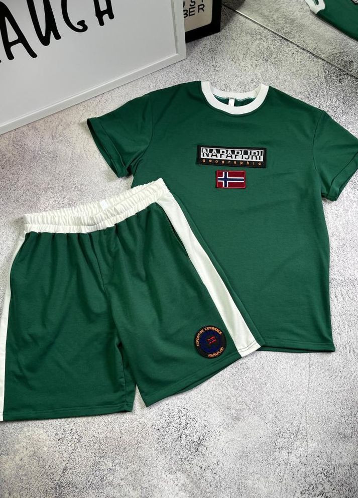 Зелений чоловічий літній спортивний костюм No Brand (262089689)