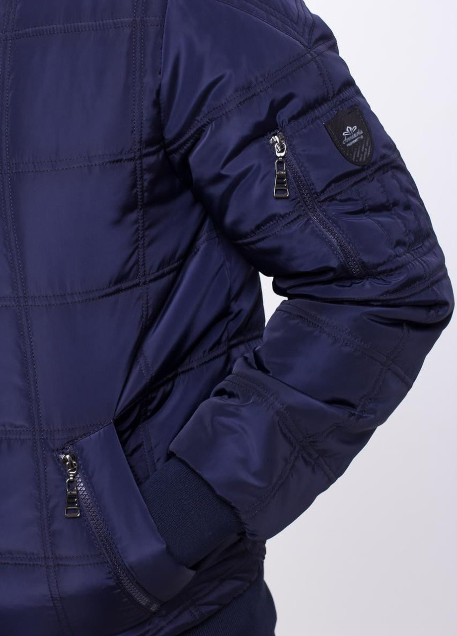 Синяя демисезонная куртка мужская весенняя большого размера SK