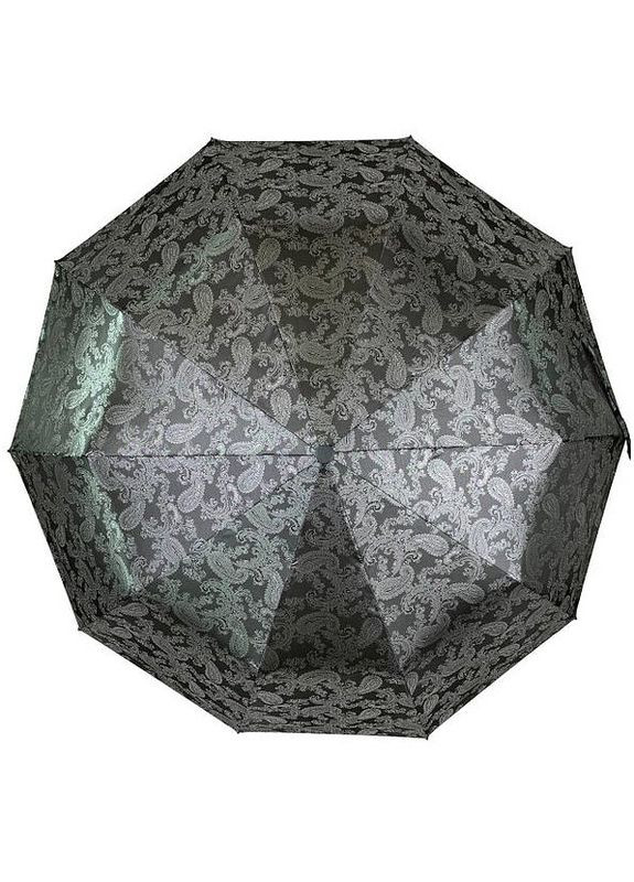 Зонт полуавтомат женский M524 жаккардовый на 9 спиц Серый Bellissimo (268548095)