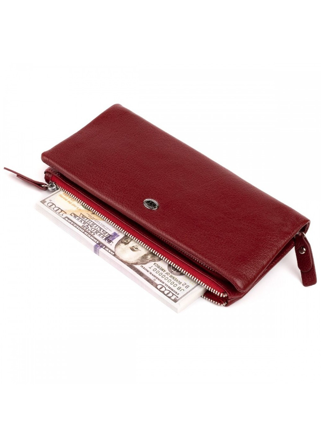 Жіночий шкіряний гаманець ST Leather 19311 Бордовий ST Leather Accessories (262453781)