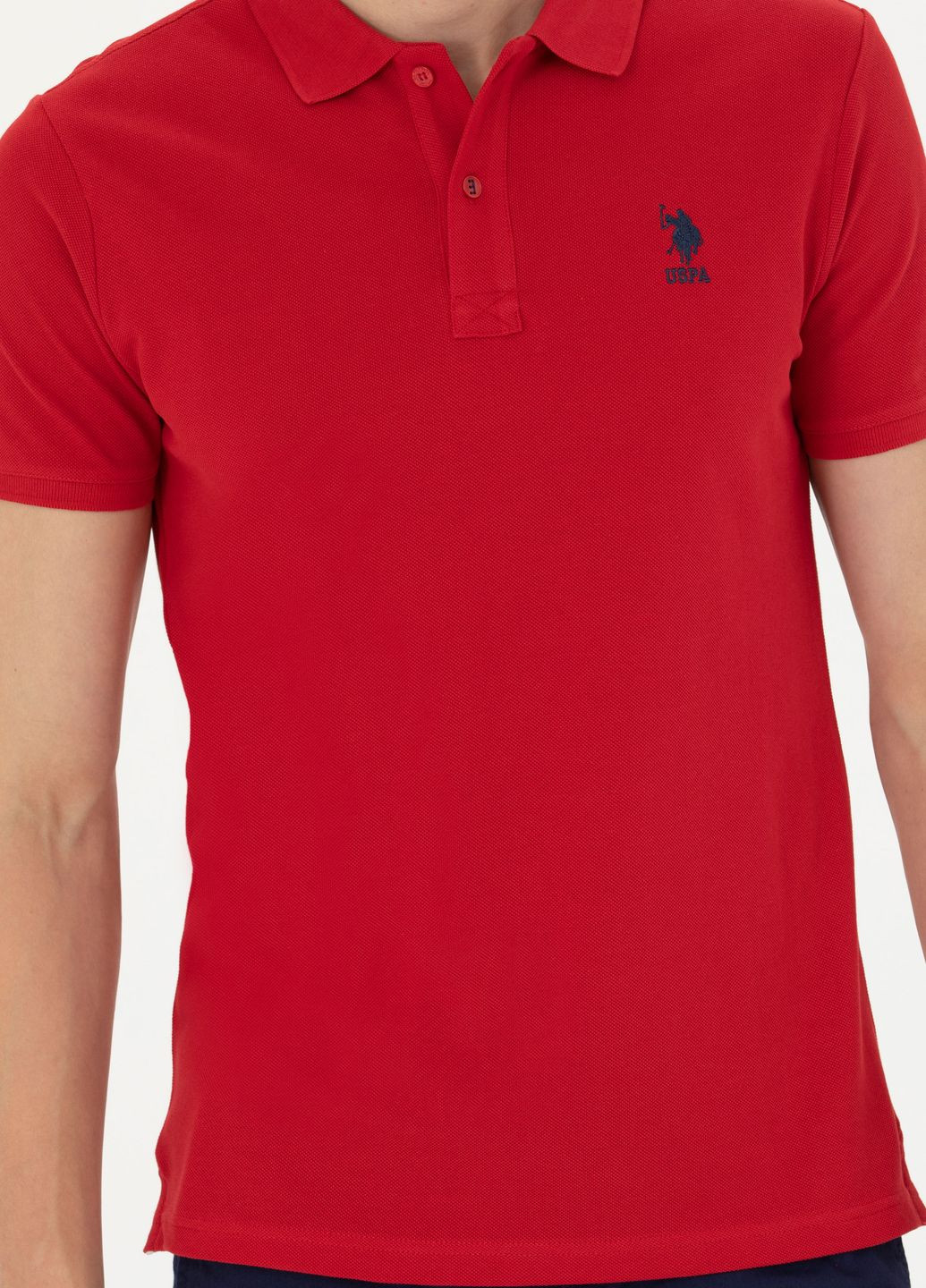Червона футболка поло чоловіче U.S. Polo Assn.