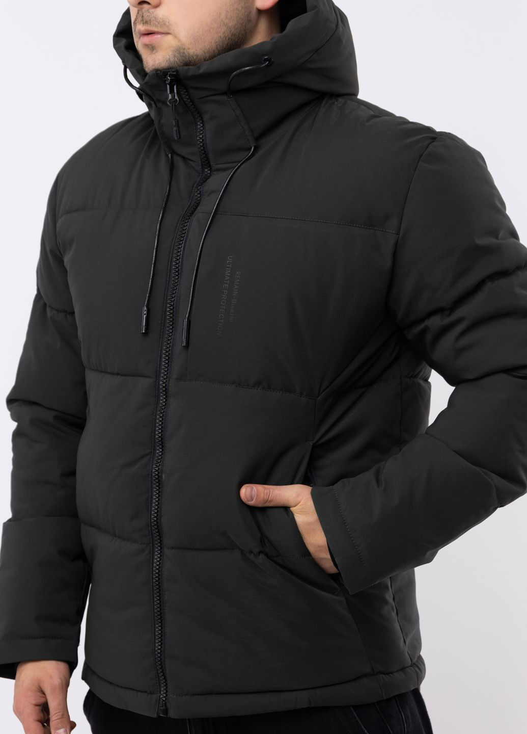Оливковая (хаки) зимняя мужская куртка цвет хаки цб-00220288 Remain