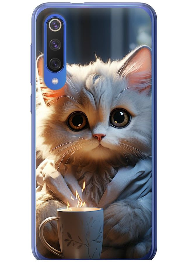 Силіконовий чохол 'Білий кіт' для Endorphone xiaomi mi 9 se (265398747)