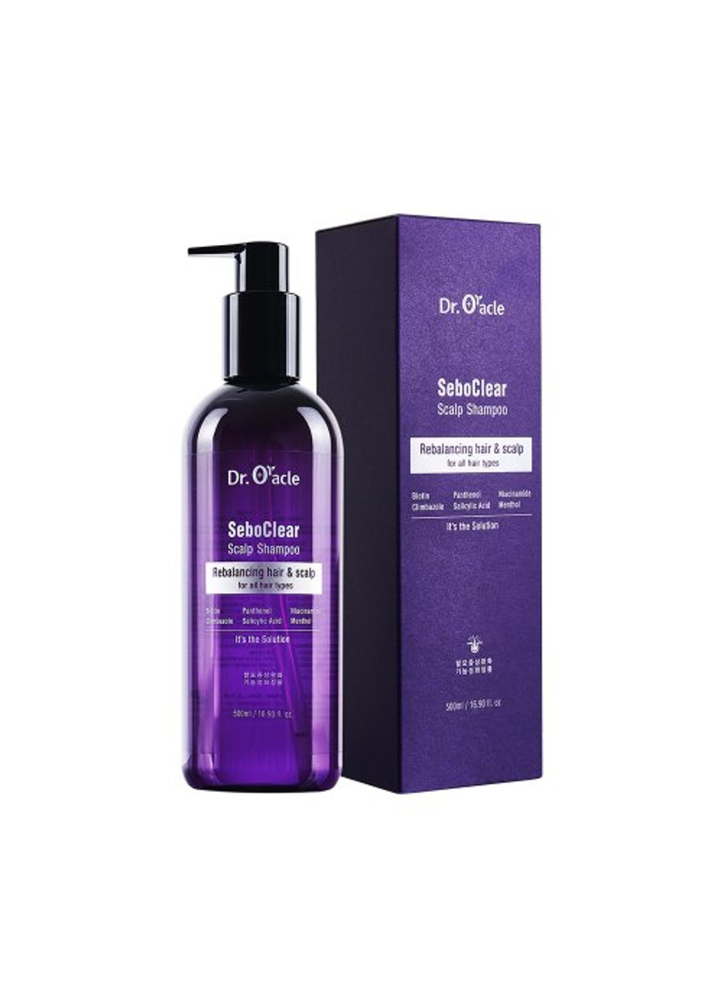 Безсульфатний шампунь з заспокійливою дією Sebo Clear Scalp Shampoo 500 мл Dr. Oracle (258299980)