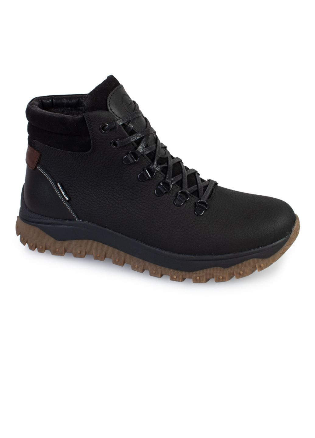 Черные зимние ботинки мужские бренда 9501130_(1) ModaMilano