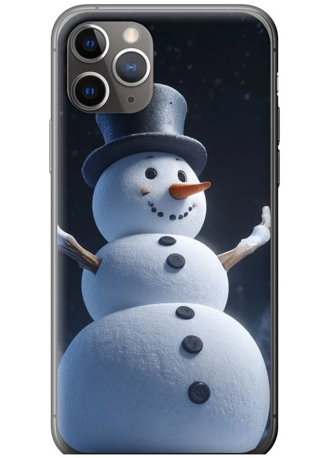 Силиконовый чехол 'Снеговик' для Endorphone Apple iPhone 11 Pro Max (275648139)