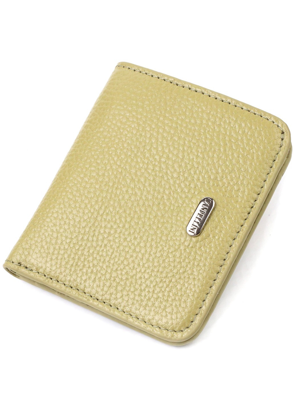 Компактний жіночий гаманець із натуральної шкіри флотар 21793 Оливковий Canpellini (259815770)