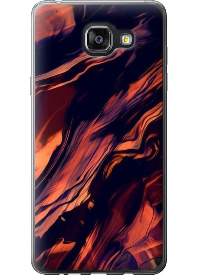 Силіконовий чохол 'Чорно-помаранчева абстракція' для Endorphone Samsung Galaxy A5 (2016) A510F (276312890)