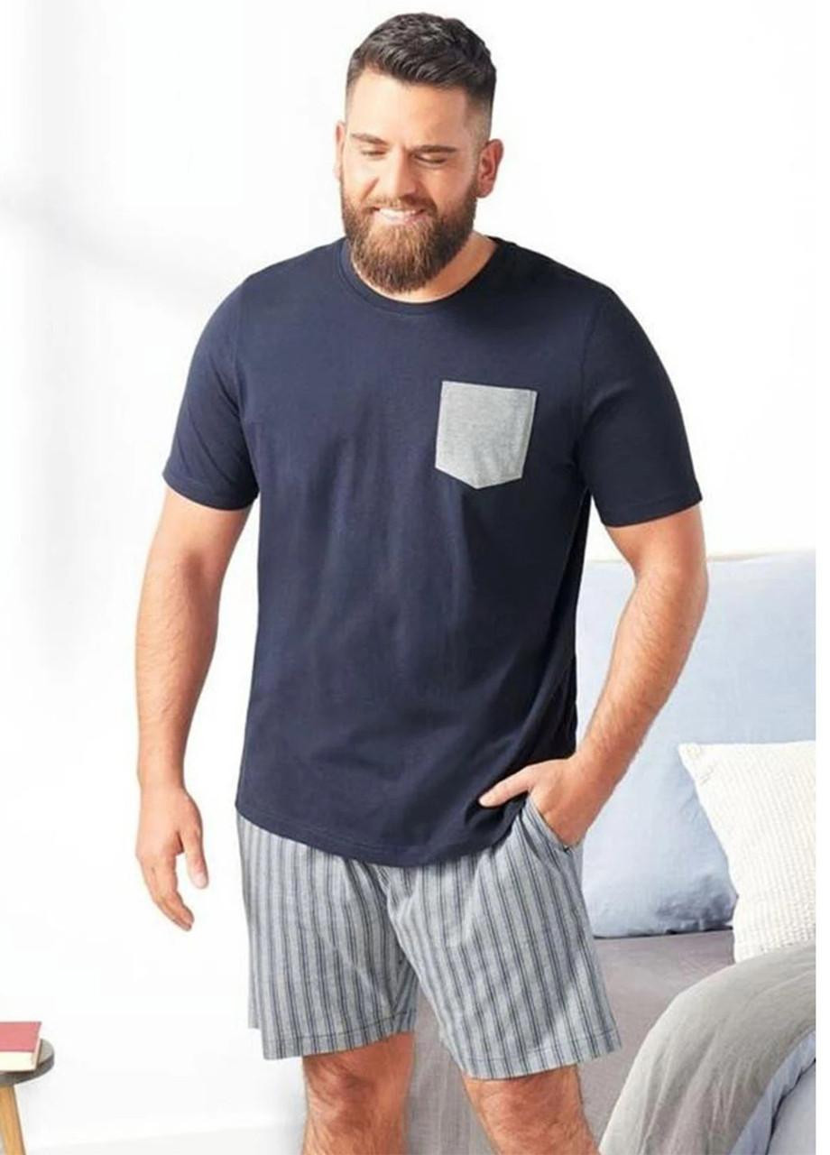 Пижама мужская батал (футболка + шорты) Livergy (257882885)