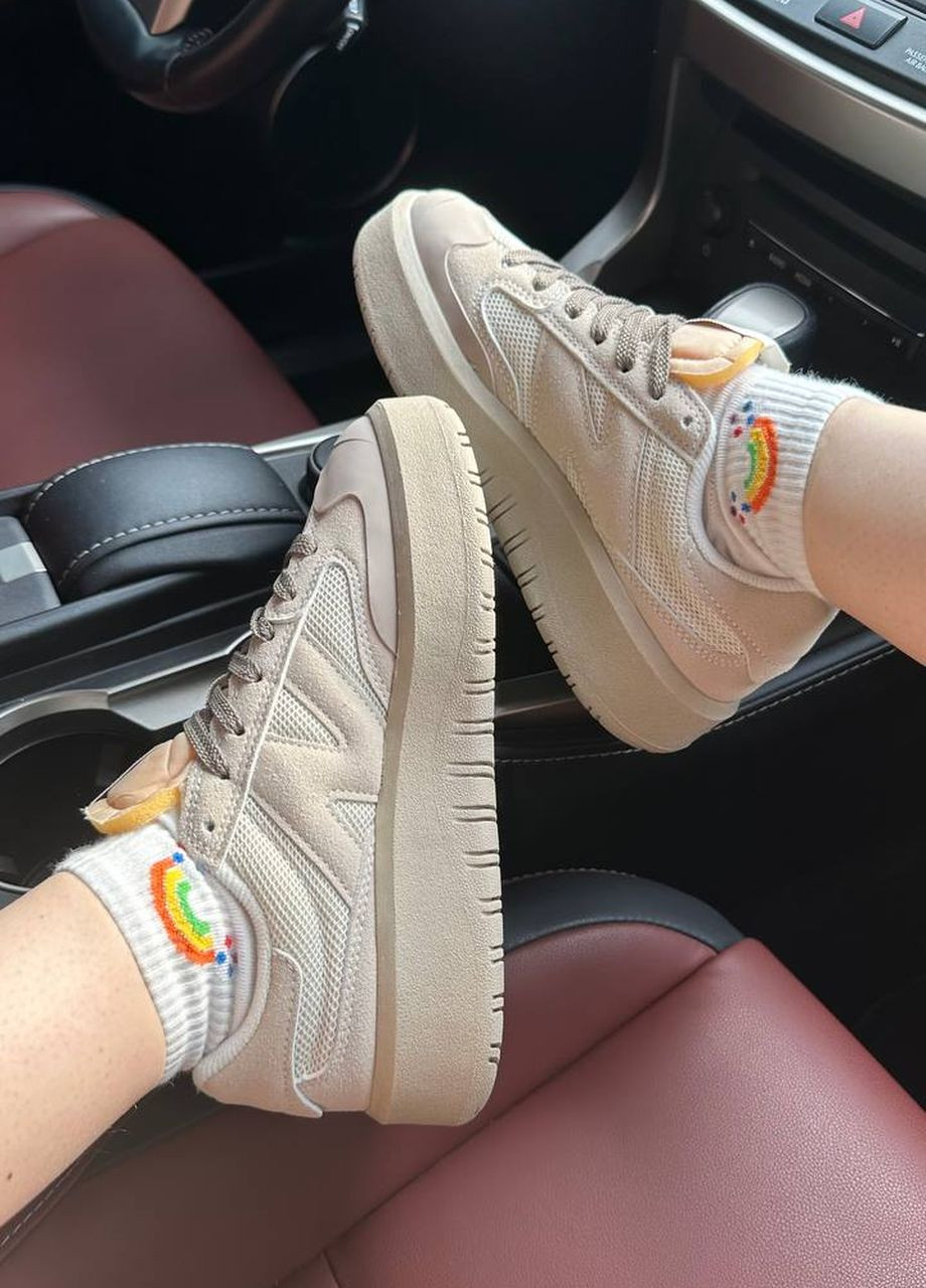 Кросівки репліка CT302 Beige Vakko бежеві демісезони (265541991)